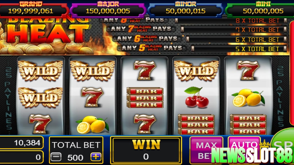 Nikmati keseruan dalam permainan slot online Blazing Heat dari Slot88 yang menggunakan tema api dan panasnya keberuntungan, permainan ini bukan hanya seru secara visual, tetapi juga menjanjikan peluang kemenangan yang menggiurkan.